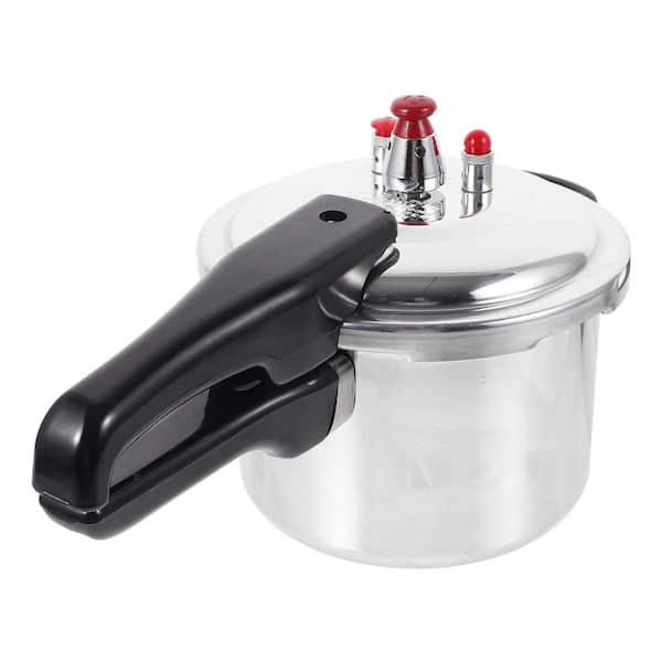 Aluminum Alloy Pressure Cooker 16qt Silver Finish Versatile Cooking Safe Lock for Gas Induction Electric Stoves