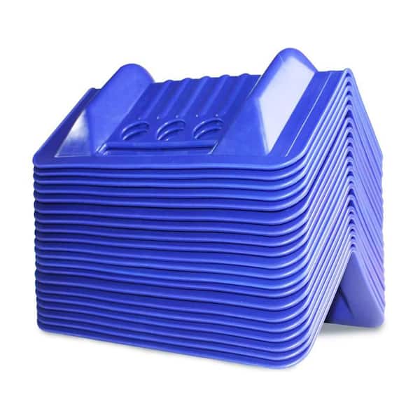 9.35 x 3.71 Polyethylene Flatbed Edge Protectors for Cargo Loads Corner Protectors with Webbing 20-Pack