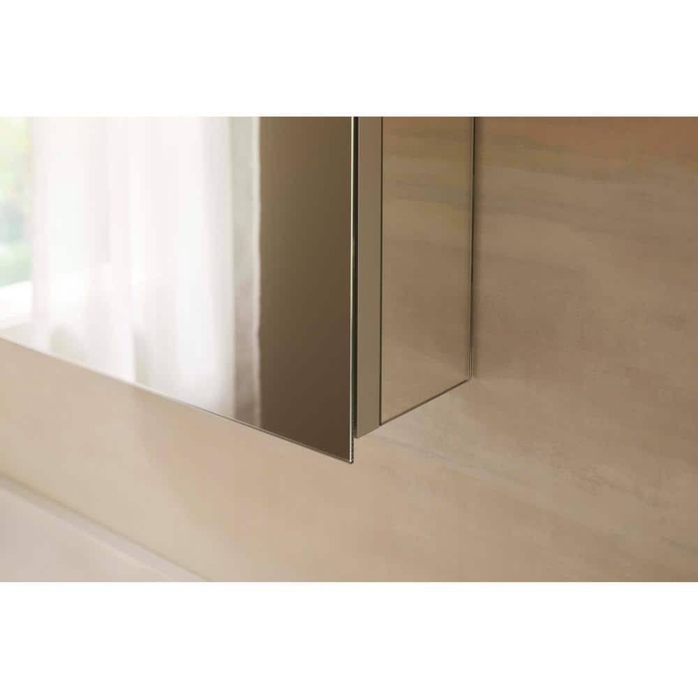 Embark 30" x 26" Anodized Aluminum Dual Swing Medicine Cabinet