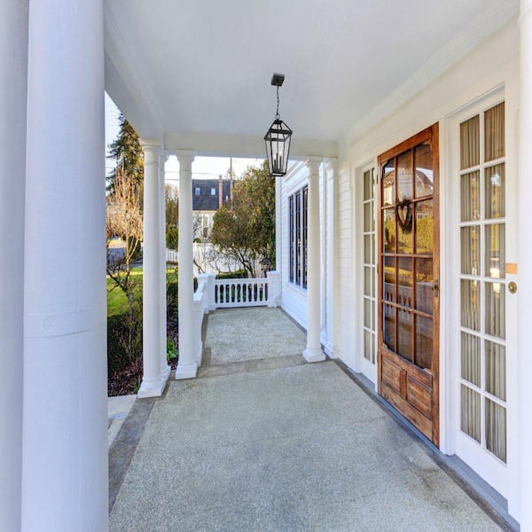 Unbranded - 3-Light Black Outdoor Pendant Light with Clear Beveled Glass Shade