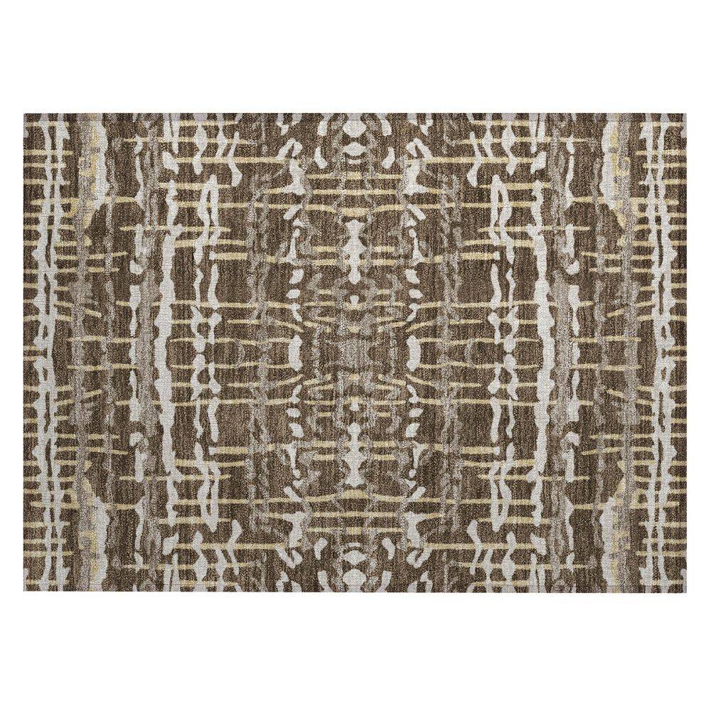 Chantille Machine Washable Indoor/Outdoor Abstract ACN2982 Chocolate 2 ft. x 3 ft. Accent Rug price history on PriceWatchPro