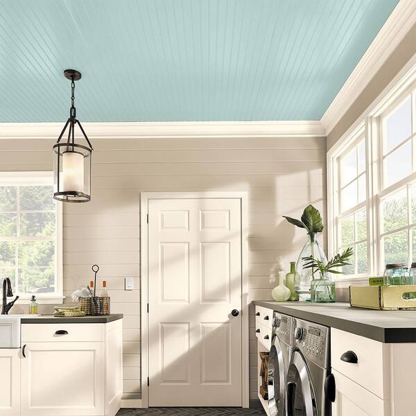 BEHR PREMIUM PLUS 1 gal. #500C-3 Spa Ceiling Flat Interior Paint