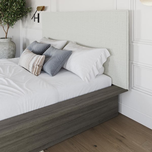 Julian Gray Queen Size Upholstered Headboard
