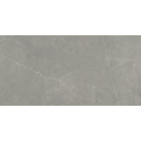 EMSER TILE Sterlina Dove 11.81 in. x 23.62 in. Polished Marble Look Porcelain Floor and Wall Tile (15.504 sq. ft./Case)