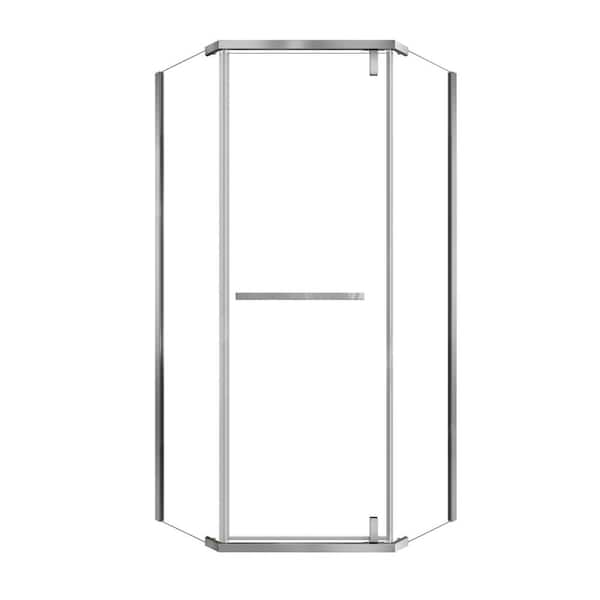 imperiol 36 in. W x 72 in. H Neo Angle Pivot Frameless
