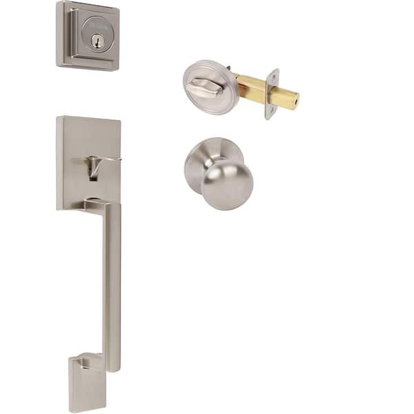 DELANEY HARDWARE Avino Satin Nickel Single Dummy Door Handleset