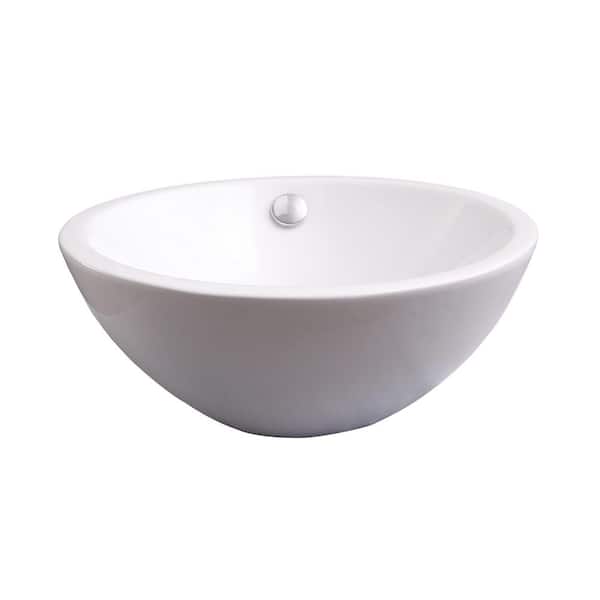 Barclay Products Dayton Vessel Sink in White