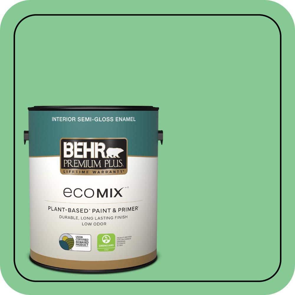 1 gal. #P400-4 Good Luck Semi-Gloss Enamel EcoMix Plant-Based Interior Paint & Primer price history on PriceWatchPro