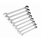 SAE 72-Tooth Combination Ratcheting Wrench Tool Set (8-Piece)