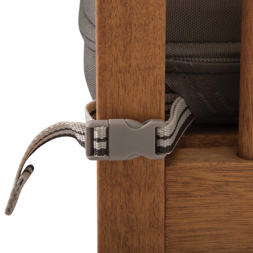 Ravenna Dark Taupe Water-Resistant Outdoor Seat Cushion