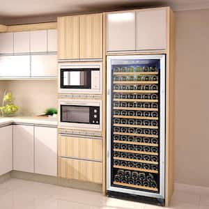 23 in. 149-Bottle Stainless Steel Single Zone Wine Refrigerator