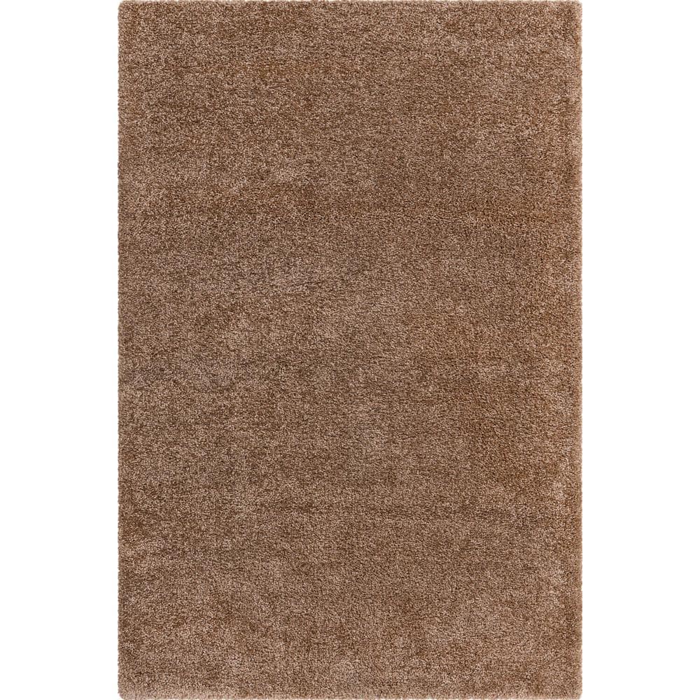 Cozy Haven Easy-Care 5' x 7' Light Brown Shag Rug