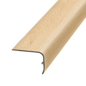 Golden Hickory 9.39 mm. Thick x 1.88 in. Wide x 78.7 in. Length Vinyl Stair Nose Molding