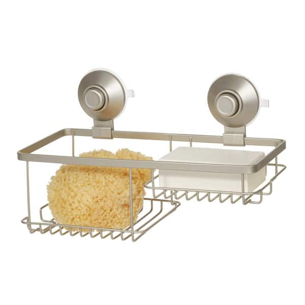 iDesign Everett Wide Shower Caddy Silver