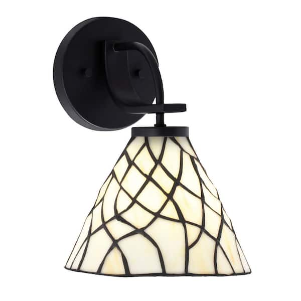 Unbranded Olympia 1-Light Matte Black Wall Sconce