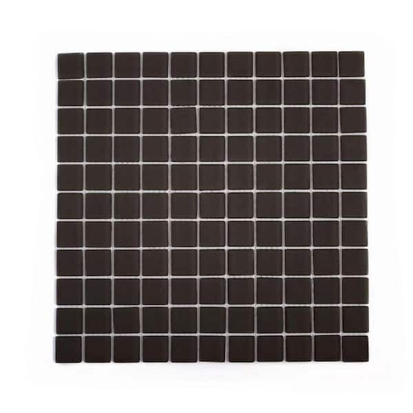 Apollo Tile Ash Gray 4 in. x 5 in. Polished Glass Mosaic Tile Sample (0.13 sq. ft./Piece)