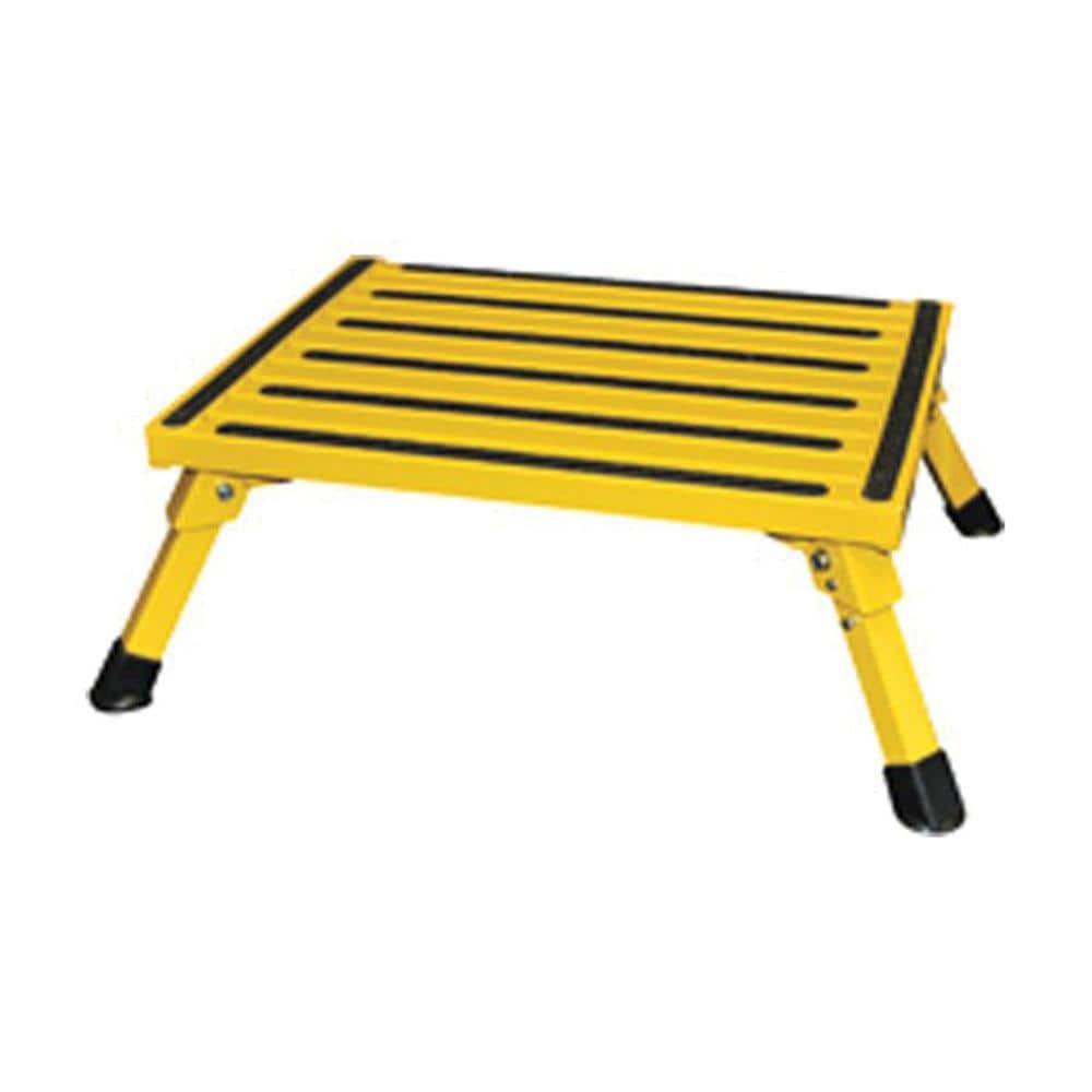 Safety Step Folding Safety Step Large, Yellow F08CY The Home Depot
