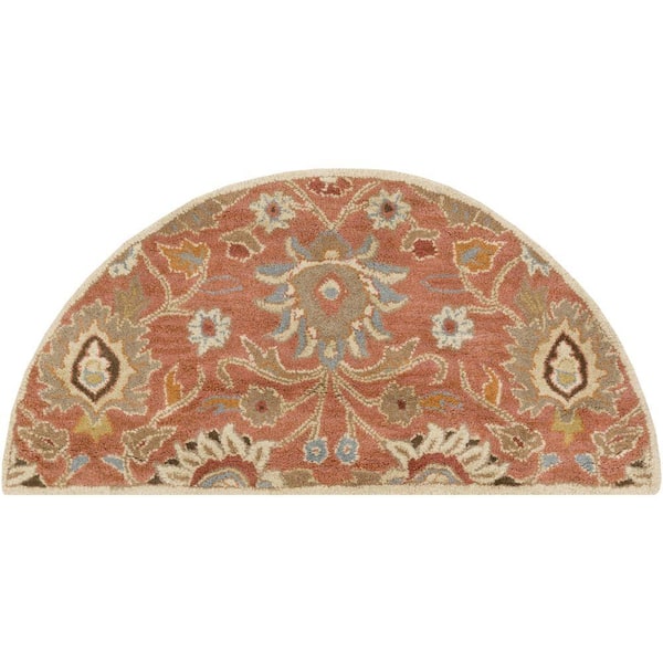 Livabliss Cambrai Rust Doormat 2 ft. x 4 ft. Hearth Indoor Area Rug