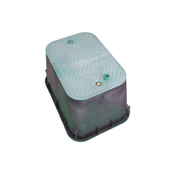 DURA 12 in. W x 17 in. D x 12 in. H Rectangular DRY Box in Black Body Green Lid