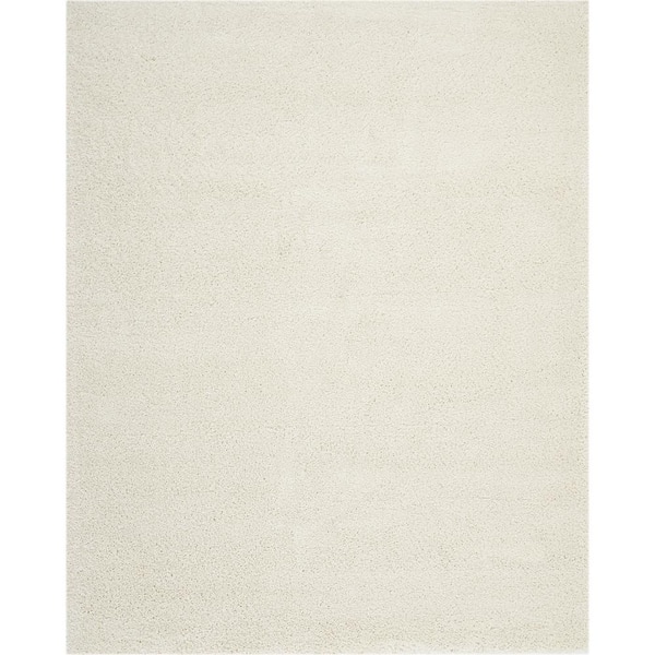 Malibu Shag Ivory 7 ft. x 10 ft. Shag Modern Area Rug
