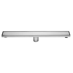 24 in. Linear Shower Drain in Polished Stainless Steel