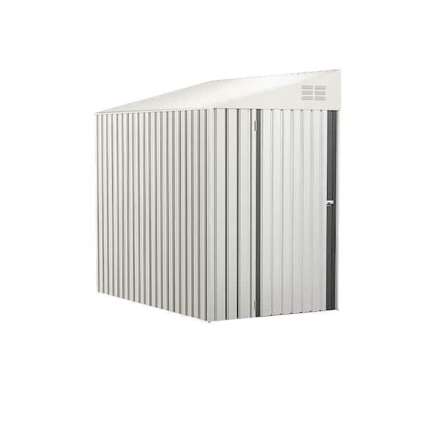 4 ft. W x 7 ft. D White Metal Shed with Vents (28 sq. ft.)
