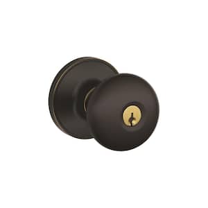 A Series Orbit Oil Rubbed Bronze Right Handed Keyed Entry Door Knob