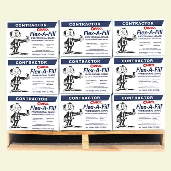 Crafco Flex-A-Fill Pallet 30 lbs. Cartons Hot-Applied Asphalt Crack Sealant (45-Boxes/Pallet)
