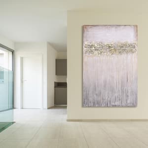 "Dust" Textured Metallic Hand Painted Wby Martin Edwards Abstract Canvas Wall Art
