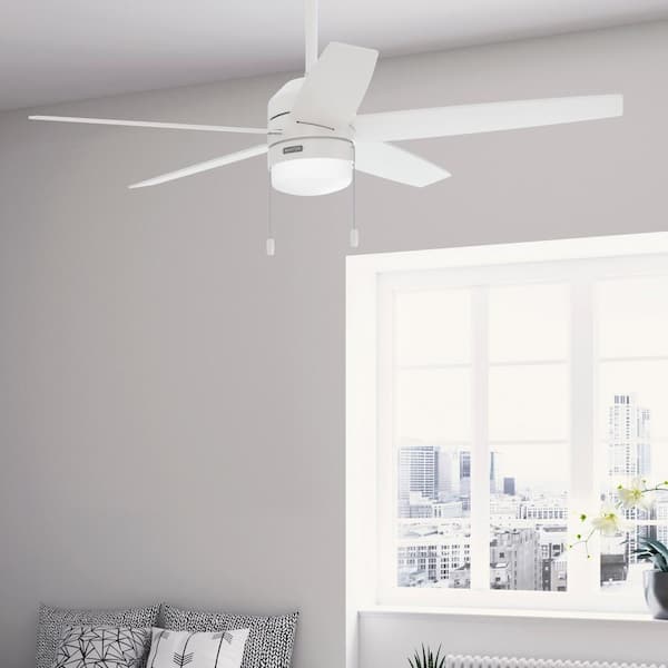 Bardot 52 in. Indoor Fresh White Ceiling Fan with Light Kit Included