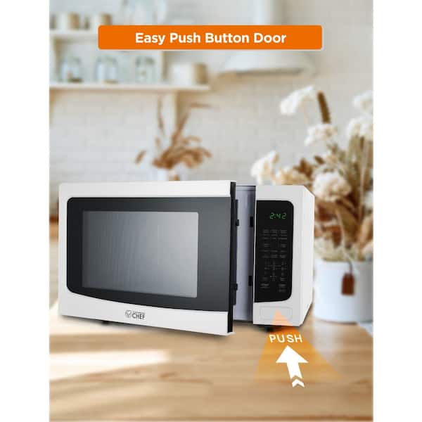 Commercial CHEF 0.6 cu. ft. Countertop Microwave Black CHM660B - The Home  Depot