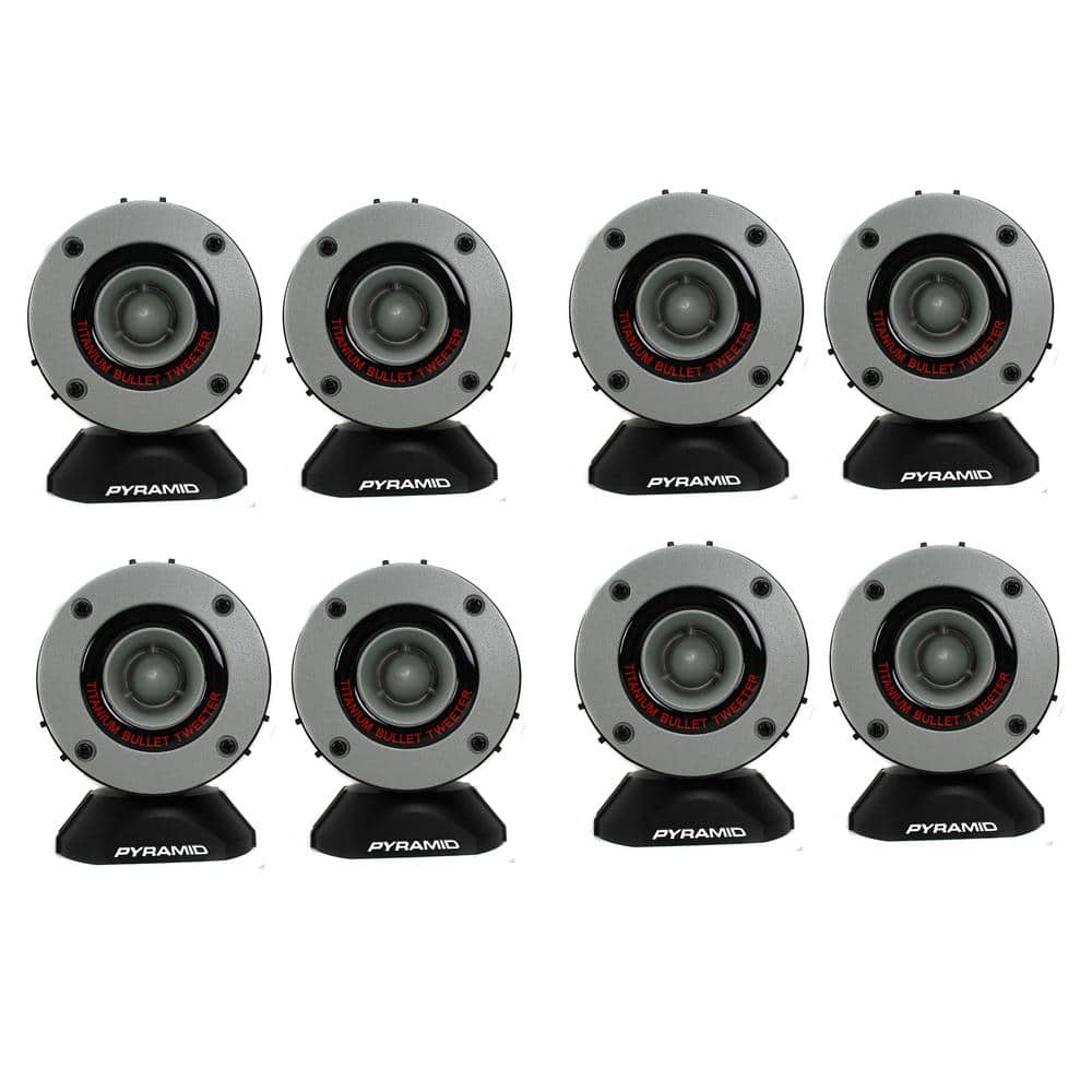 3.75 in. 300-Watt Super Car Audio Horn Bullet Aluminum Tweeters (4-Pair) 4  x TW28 - The Home Depot