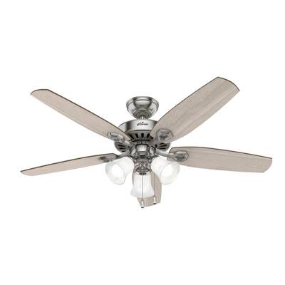 Hunter Builder Low Profile 42 in. Indoor Brushed Nickel Ceiling Fan 51092