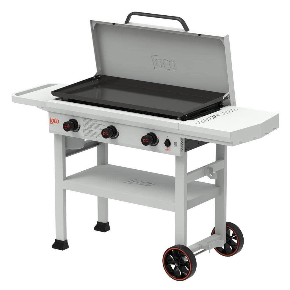LoCo Cookers 36" Chalk 3-Burner Propane Gas Grill with SmartTemp