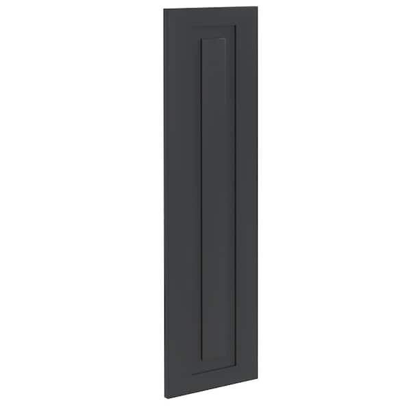 Grayson 11.875 in. W x 0.75 in. D x 42 in. H Matching Wall End Panel in Deep Onyx