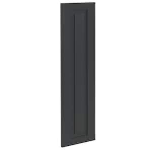 Grayson Deep Onyx Plywood Shaker Assembled Kitchen Cabinet End Panel 0.75 in W x 12 in D x 42 in H