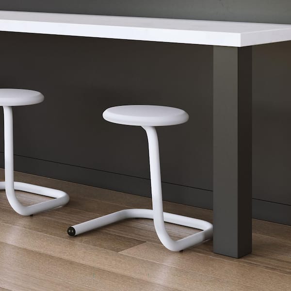 Paperclip70 White Metal Dining Chair