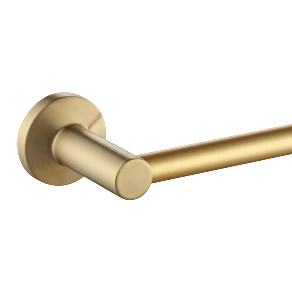 Brushed Gold 18-Inch Stainless Steel Wall Mounted Towel Bar