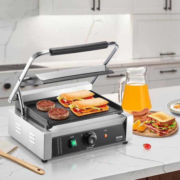 キッチン家電 sandwich machine VEVOR Commercial Panini Grill 1,800 W Small Electric Product Type