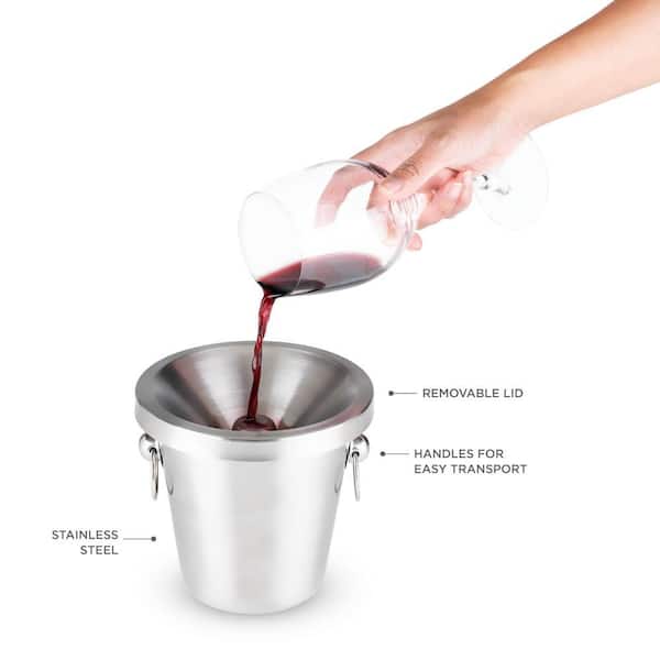 TRUE Stainless Steel Spittoon for Wine, Whiskey, Cocktails, Tobacco,  Alcohol Spit Cup