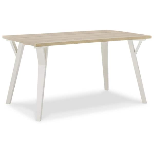 Grannen Contemporary Brown Wood 34 in 4 Legs Dining Table Seats 6