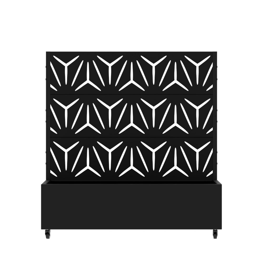 47 in. L x 47 in. W x 16 in. H Garden Planter with Climbing Frame, Black, Metal (1-Pack) price history on PriceWatchPro