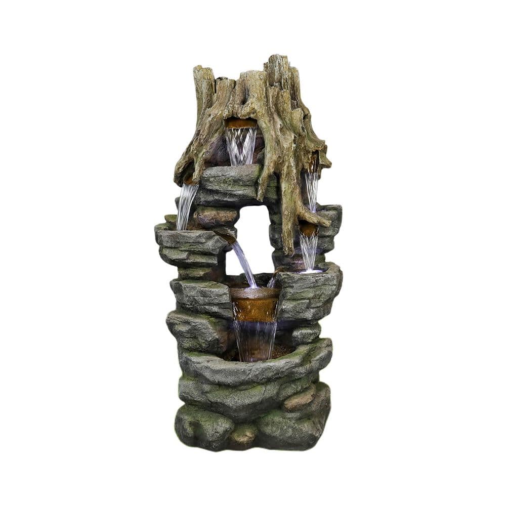 Willit In Tall Indoor Outdoor Water Fountain Rainforest Waterfall