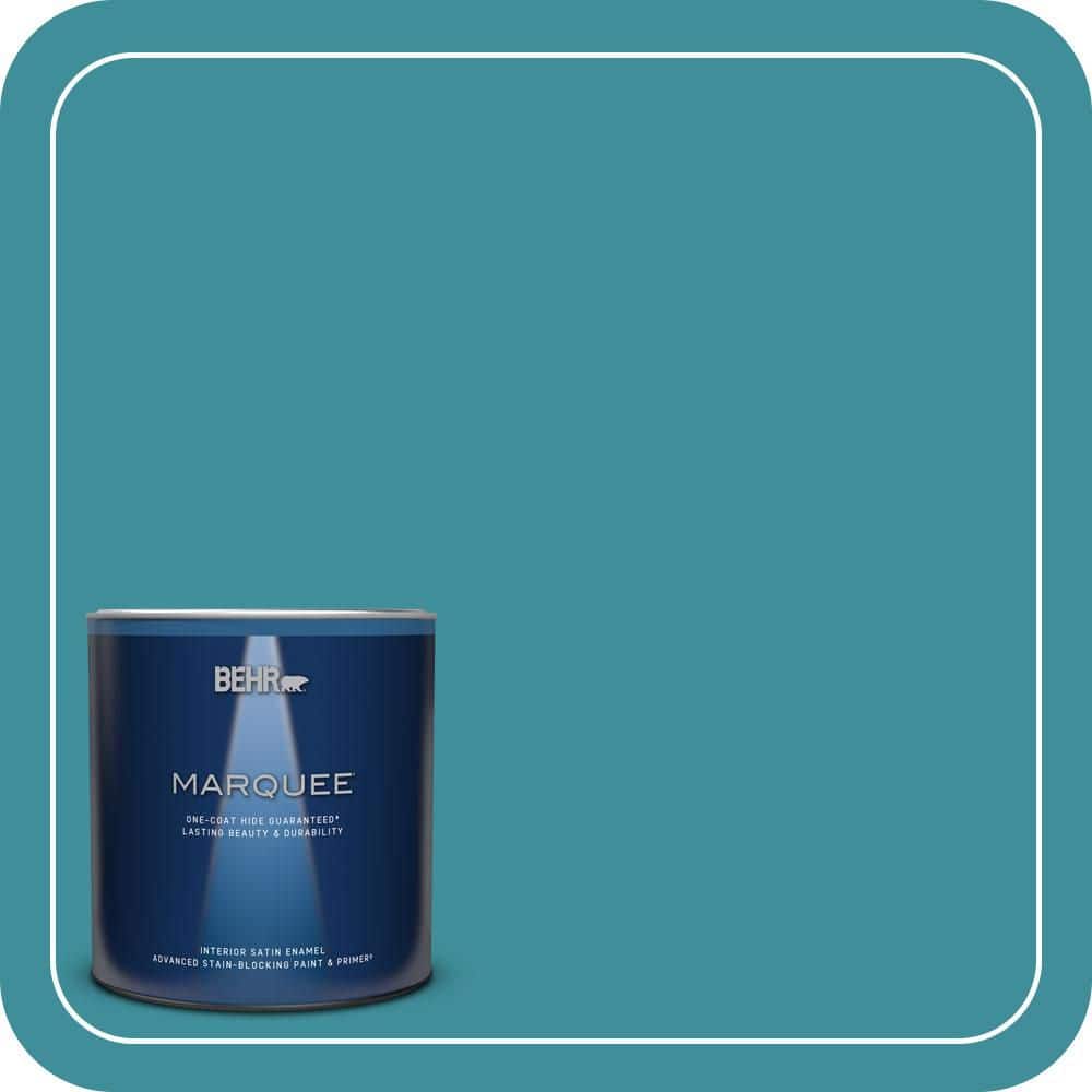 1 qt. #MQ6-34 Prophetic Sea One-Coat Hide Satin Enamel Interior Paint & Primer price history on PriceWatchPro