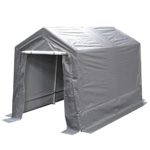 King Canopy 7-feet by 12-feet Storage Shed Replacement Cover and End Wall, Grey, T0712SFSET-GAR
