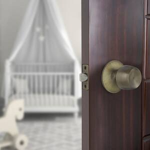 Brandywine Antique Brass Hall/Closet Passage Door Knob (10-Pack)