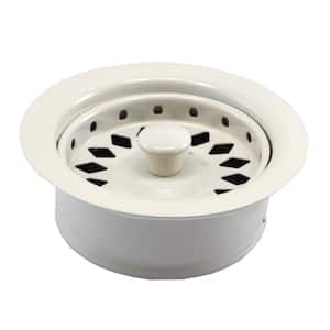 Push-In Kitchen Garbage Disposal Assembly (Flange/Stopper/Strainer) in Biscuit