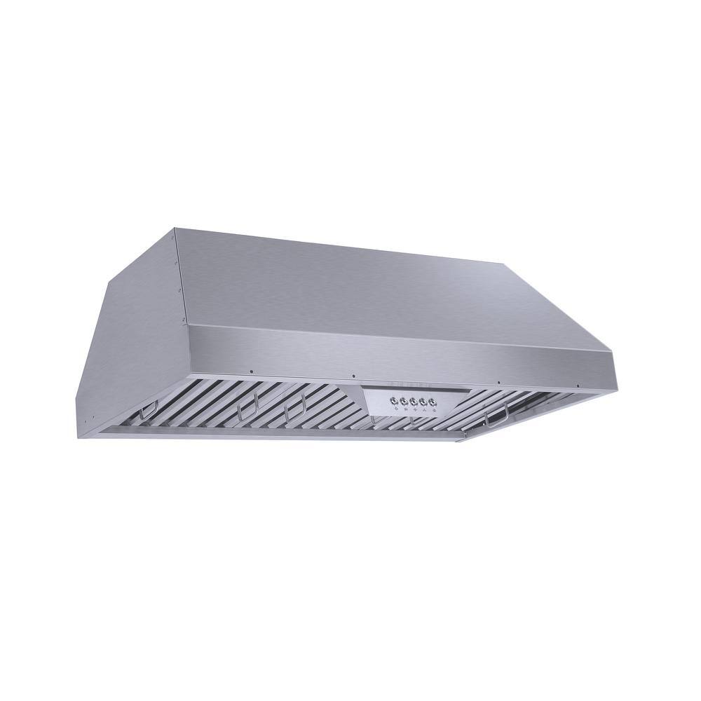 36-Inch Stainless Steel Insert Range Hood with LED Lights