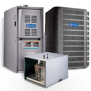MX 3 Ton 31,000 BTU 14.5 SEER Horizontal Complete Split System Air Conditioner with 70,000 BTU 80% AFUE Gas Furnace