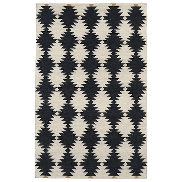 Kaleen Nomad Black 8 ft. x 10 ft. Area Rug
